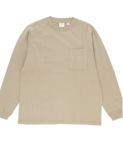 BACKYARD FAMILY(バックヤードファミリー)の「Goodwear 2w7 8518 袖リブ ポケット付き ロングTシャツ(Tシャツ/カットソー・メンズ・グレー/カーキ/ブラック/ホワイト/ネイビー・S/M/LL/L)」の11枚目の写真