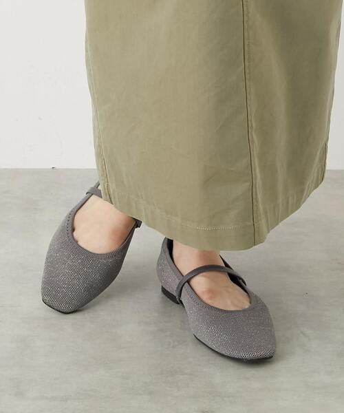 MELROSE claire(メルローズ クレール)の「【ニットパンプス】(パンプス・レディース・ブラック/チャコールグレー・4/3/2)」の1枚目の写真