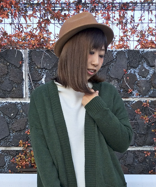 LBC（エルビーシー）の「フェルトツバ広ハット              （ハット・レディース・ネイビー/ブラック/ライトブラウン・ONE SIZE）」の3枚目の写真