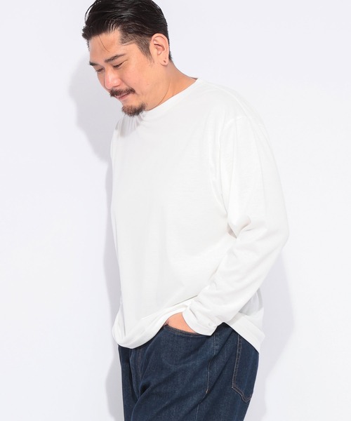 B&T CLUB(ビーティークラブ)の「長袖 Tシャツ メンズ 大きいサイズ オールマイTシャツ+GUARD クルーネック ロンT トレーニング カジュアル B&T CLUB (ビーアンドティークラブ)(Tシャツ/カットソー・メンズ・ダークグレー/ホワイト/ブラック/ネイビー・X1(3L~4L)/X2(4L~5L)/X3(6L~7L)/X4(8L~9L)/X5(9L~10L))」の9枚目の写真