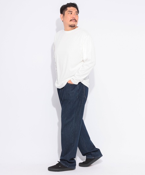 B&T CLUB(ビーティークラブ)の「長袖 Tシャツ メンズ 大きいサイズ オールマイTシャツ+GUARD クルーネック ロンT トレーニング カジュアル B&T CLUB (ビーアンドティークラブ)(Tシャツ/カットソー・メンズ・ダークグレー/ホワイト/ブラック/ネイビー・X1(3L~4L)/X2(4L~5L)/X3(6L~7L)/X4(8L~9L)/X5(9L~10L))」の10枚目の写真