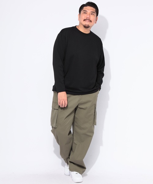 B&T CLUB(ビーティークラブ)の「長袖 Tシャツ メンズ 大きいサイズ オールマイTシャツ+GUARD クルーネック ロンT トレーニング カジュアル B&T CLUB (ビーアンドティークラブ)(Tシャツ/カットソー・メンズ・ダークグレー/ホワイト/ブラック/ネイビー・X1(3L~4L)/X2(4L~5L)/X3(6L~7L)/X4(8L~9L)/X5(9L~10L))」の12枚目の写真