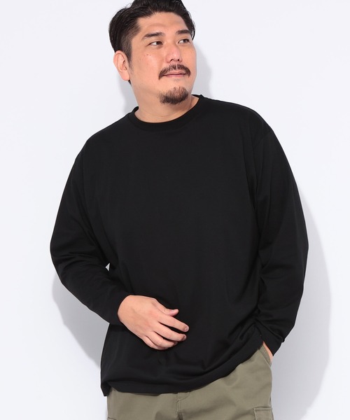 B&T CLUB(ビーティークラブ)の「長袖 Tシャツ メンズ 大きいサイズ オールマイTシャツ+GUARD クルーネック ロンT トレーニング カジュアル B&T CLUB (ビーアンドティークラブ)(Tシャツ/カットソー・メンズ・ダークグレー/ホワイト/ブラック/ネイビー・X1(3L~4L)/X2(4L~5L)/X3(6L~7L)/X4(8L~9L)/X5(9L~10L))」の11枚目の写真