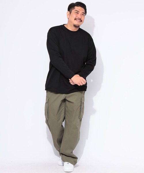 B&T CLUB(ビーティークラブ)の「長袖 Tシャツ メンズ 大きいサイズ オールマイTシャツ+GUARD クルーネック ロンT トレーニング カジュアル B&T CLUB (ビーアンドティークラブ)(Tシャツ/カットソー・メンズ・ダークグレー/ホワイト/ブラック/ネイビー・X1(3L~4L)/X2(4L~5L)/X3(6L~7L)/X4(8L~9L)/X5(9L~10L))」の13枚目の写真