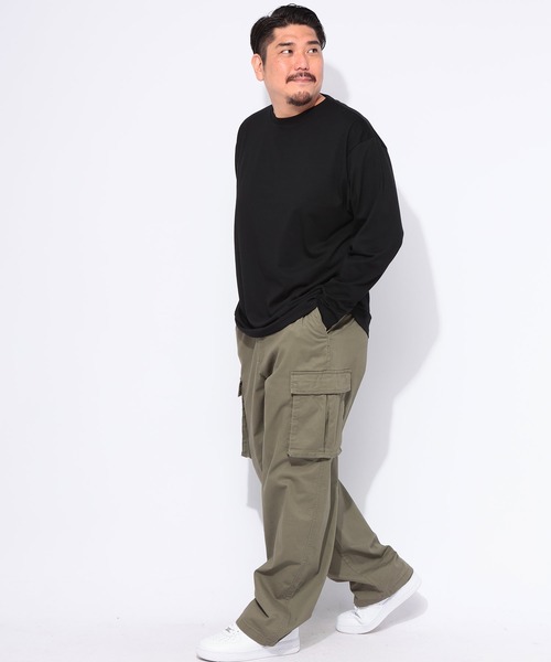 B&T CLUB(ビーティークラブ)の「長袖 Tシャツ メンズ 大きいサイズ オールマイTシャツ+GUARD クルーネック ロンT トレーニング カジュアル B&T CLUB (ビーアンドティークラブ)(Tシャツ/カットソー・メンズ・ダークグレー/ホワイト/ブラック/ネイビー・X1(3L~4L)/X2(4L~5L)/X3(6L~7L)/X4(8L~9L)/X5(9L~10L))」の14枚目の写真