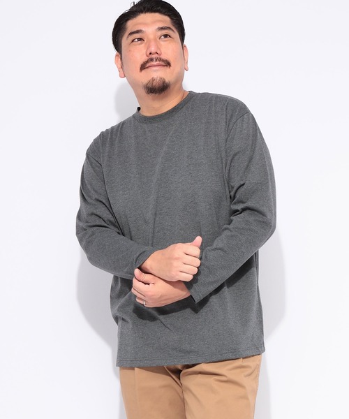 B&T CLUB(ビーティークラブ)の「長袖 Tシャツ メンズ 大きいサイズ オールマイTシャツ+GUARD クルーネック ロンT トレーニング カジュアル B&T CLUB (ビーアンドティークラブ)(Tシャツ/カットソー・メンズ・ダークグレー/ホワイト/ブラック/ネイビー・X1(3L~4L)/X2(4L~5L)/X3(6L~7L)/X4(8L~9L)/X5(9L~10L))」の15枚目の写真