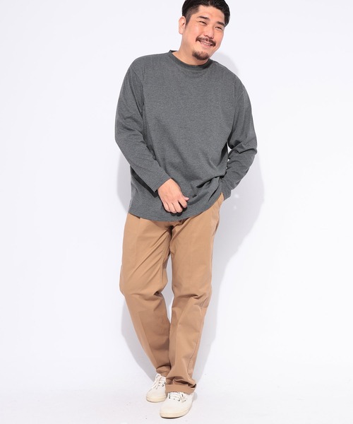 B&T CLUB(ビーティークラブ)の「長袖 Tシャツ メンズ 大きいサイズ オールマイTシャツ+GUARD クルーネック ロンT トレーニング カジュアル B&T CLUB (ビーアンドティークラブ)(Tシャツ/カットソー・メンズ・ダークグレー/ホワイト/ブラック/ネイビー・X1(3L~4L)/X2(4L~5L)/X3(6L~7L)/X4(8L~9L)/X5(9L~10L))」の16枚目の写真