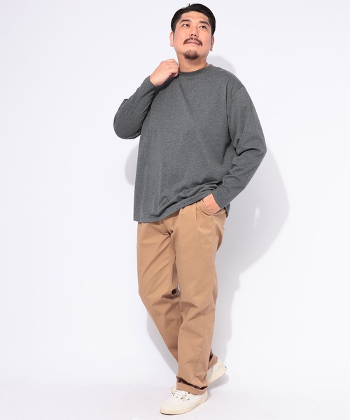 B&T CLUB(ビーティークラブ)の「長袖 Tシャツ メンズ 大きいサイズ オールマイTシャツ+GUARD クルーネック ロンT トレーニング カジュアル B&T CLUB (ビーアンドティークラブ)(Tシャツ/カットソー・メンズ・ダークグレー/ホワイト/ブラック/ネイビー・X1(3L~4L)/X2(4L~5L)/X3(6L~7L)/X4(8L~9L)/X5(9L~10L))」の18枚目の写真