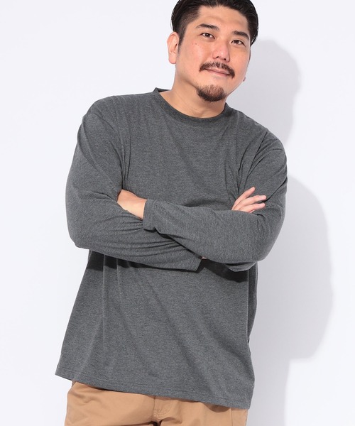 B&T CLUB(ビーティークラブ)の「長袖 Tシャツ メンズ 大きいサイズ オールマイTシャツ+GUARD クルーネック ロンT トレーニング カジュアル B&T CLUB (ビーアンドティークラブ)(Tシャツ/カットソー・メンズ・ダークグレー/ホワイト/ブラック/ネイビー・X1(3L~4L)/X2(4L~5L)/X3(6L~7L)/X4(8L~9L)/X5(9L~10L))」の19枚目の写真
