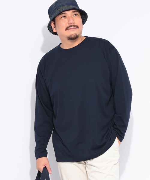 B&T CLUB(ビーティークラブ)の「長袖 Tシャツ メンズ 大きいサイズ オールマイTシャツ+GUARD クルーネック ロンT トレーニング カジュアル B&T CLUB (ビーアンドティークラブ)(Tシャツ/カットソー・メンズ・ダークグレー/ホワイト/ブラック/ネイビー・X1(3L~4L)/X2(4L~5L)/X3(6L~7L)/X4(8L~9L)/X5(9L~10L))」の21枚目の写真