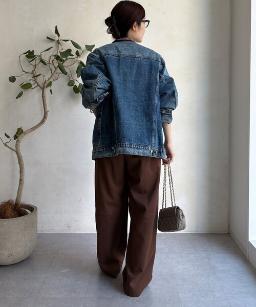 WEB限定】ノーカラーデニムジャケット（その他アウター