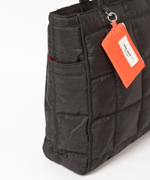 niko and...（ニコアンド）の「【A4サイズ収納可能】ポーチ付きキルトトートバッグL（トートバッグ・レディース・ブラック/チャコール/ダークブラウン/ブラウン・0）」の22枚目の写真