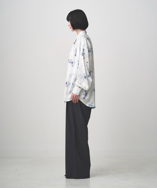 Juha（ユハ）の「FLORAL BOWTIE SHIRT（シャツ/ブラウス・メンズ・ブラック/ホワイト・3/4）」の9枚目の写真