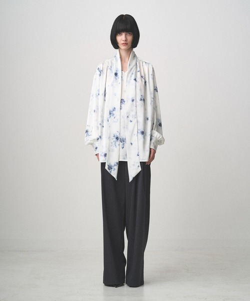 Juha（ユハ）の「FLORAL BOWTIE SHIRT（シャツ/ブラウス・メンズ・ブラック/ホワイト・3/4）」の11枚目の写真