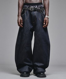 ANDER HUNK(A_[nN)Studs Design Rigid Curve Denim / X^bYfUCWbgJ[ufj(fjpc)