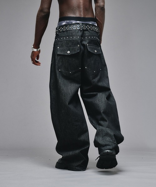 Studs Design Rigid Curve Denim アンダーハンク Studs Design Rigid Curve Denim / スタッズデザインリジット