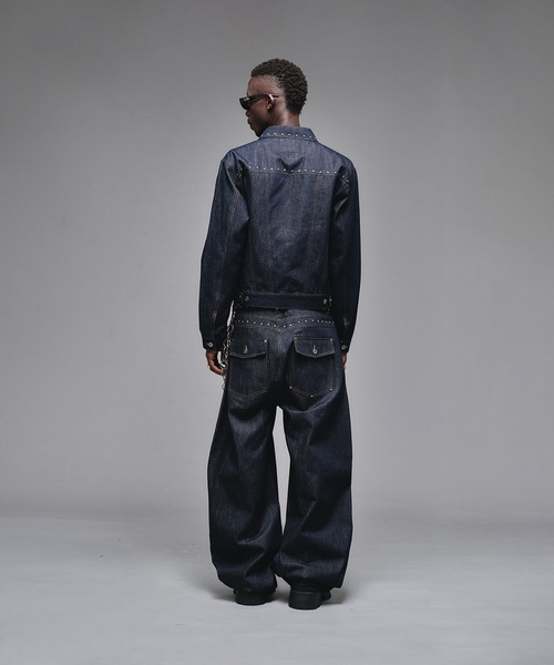 ANDER HUNK リジットカーブデニム Studs Design Rigid Curve Denim / スタッズデザインリジット