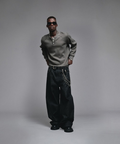 ANDER HUNK スタッズデザインリジットカーブデニム Studs Design Rigid Curve Denim / スタッズデザインリジットカーブ