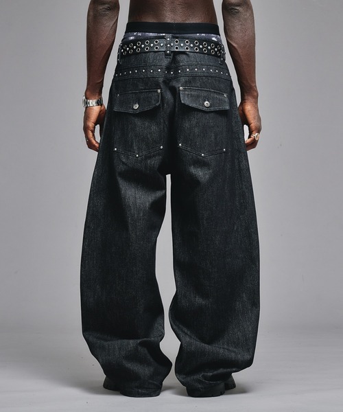 AFB スタッズデニム　Studs Pants パンツ 最終値下げ(本日まで) AFB スタッズデニム Studs Pants パンツ 最終値下げ(本日まで
