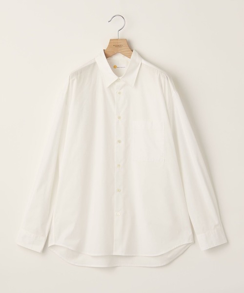 info. BEAUTY&YOUTH(インフォビューティアンドユース)の「【マルチサイズ】ブロード ビッグシャツ(シャツ/ブラウス・メンズ・イエロー/コバルトブルー/モカ/ホワイト/ピンク・マルチサイズ)」の2枚目の写真