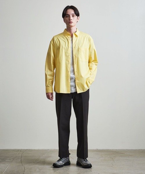 info. BEAUTY&YOUTH(インフォビューティアンドユース)の「【マルチサイズ】ブロード ビッグシャツ(シャツ/ブラウス・メンズ・イエロー/コバルトブルー/モカ/ホワイト/ピンク・マルチサイズ)」の11枚目の写真