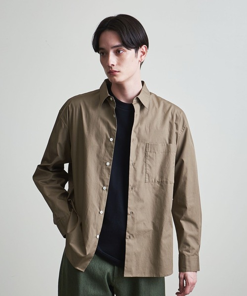 info. BEAUTY&YOUTH(インフォビューティアンドユース)の「【マルチサイズ】ブロード ビッグシャツ(シャツ/ブラウス・メンズ・イエロー/コバルトブルー/モカ/ホワイト/ピンク・マルチサイズ)」の12枚目の写真