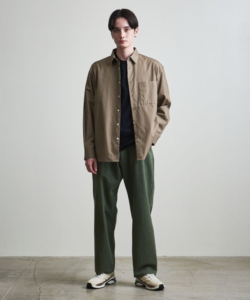 info. BEAUTY&YOUTH(インフォビューティアンドユース)の「【マルチサイズ】ブロード ビッグシャツ(シャツ/ブラウス・メンズ・イエロー/コバルトブルー/モカ/ホワイト/ピンク・マルチサイズ)」の15枚目の写真