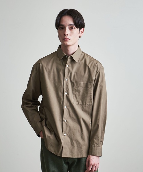 info. BEAUTY&YOUTH(インフォビューティアンドユース)の「【マルチサイズ】ブロード ビッグシャツ(シャツ/ブラウス・メンズ・イエロー/コバルトブルー/モカ/ホワイト/ピンク・マルチサイズ)」の16枚目の写真