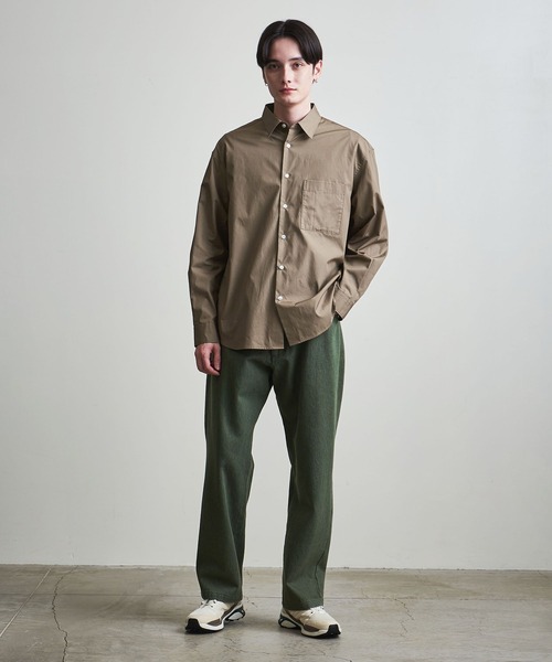 info. BEAUTY&YOUTH(インフォビューティアンドユース)の「【マルチサイズ】ブロード ビッグシャツ(シャツ/ブラウス・メンズ・イエロー/コバルトブルー/モカ/ホワイト/ピンク・マルチサイズ)」の18枚目の写真