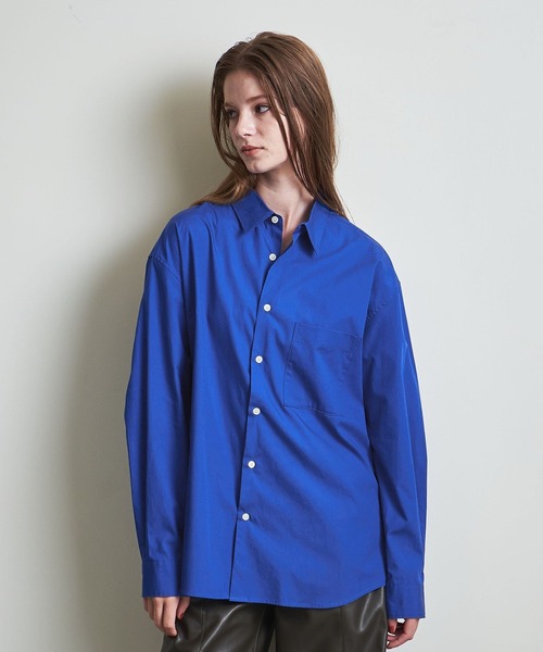 info. BEAUTY&YOUTH(インフォビューティアンドユース)の「【マルチサイズ】ブロード ビッグシャツ(シャツ/ブラウス・メンズ・イエロー/コバルトブルー/モカ/ホワイト/ピンク・マルチサイズ)」の19枚目の写真