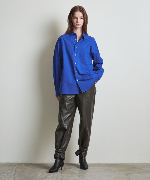 info. BEAUTY&YOUTH(インフォビューティアンドユース)の「【マルチサイズ】ブロード ビッグシャツ(シャツ/ブラウス・メンズ・イエロー/コバルトブルー/モカ/ホワイト/ピンク・マルチサイズ)」の20枚目の写真