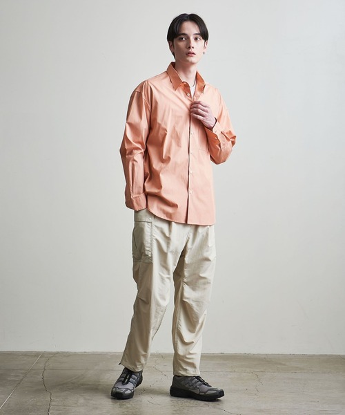 info. BEAUTY&YOUTH(インフォビューティアンドユース)の「【マルチサイズ】ブロード ビッグシャツ(シャツ/ブラウス・メンズ・イエロー/コバルトブルー/モカ/ホワイト/ピンク・マルチサイズ)」の22枚目の写真