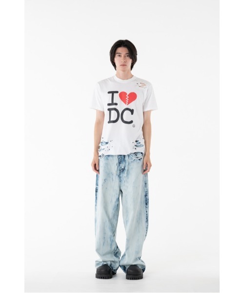 DISCOVERED（ディスカバード）の「BLEACH DENIM PANTS（デニムパンツ・メンズ・ブラック/インディゴブルー・SMALL/LARGE）」の9枚目の写真