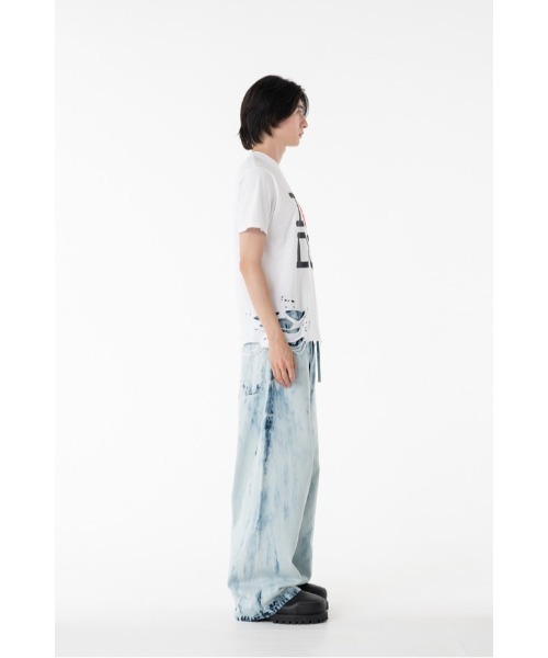 DISCOVERED（ディスカバード）の「BLEACH DENIM PANTS（デニムパンツ・メンズ・ブラック/インディゴブルー・SMALL/LARGE）」の12枚目の写真