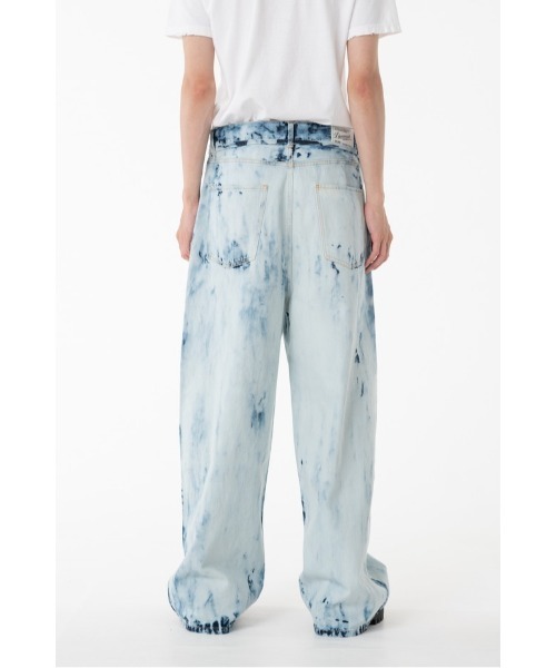 DISCOVERED（ディスカバード）の「BLEACH DENIM PANTS（デニムパンツ・メンズ・ブラック/インディゴブルー・SMALL/LARGE）」の4枚目の写真