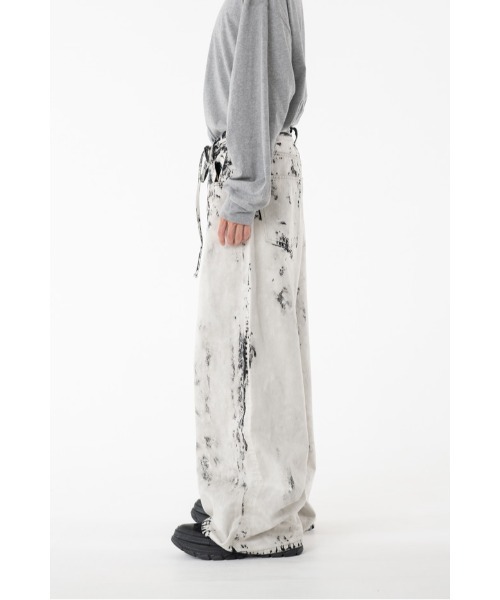 DISCOVERED（ディスカバード）の「BLEACH DENIM PANTS（デニムパンツ・メンズ・ブラック/インディゴブルー・SMALL/LARGE）」の6枚目の写真