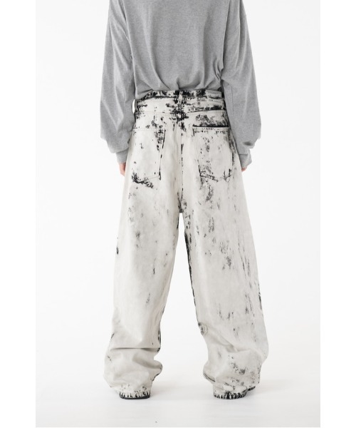 DISCOVERED（ディスカバード）の「BLEACH DENIM PANTS（デニムパンツ・メンズ・ブラック/インディゴブルー・SMALL/LARGE）」の8枚目の写真