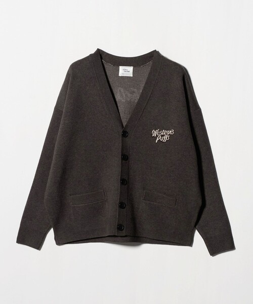 St.Johns 3rd club（セントジョンズサードクラブ）の「＜ST.JOHNS 3RD CLUB＞スウェットライク カーディガン CFO＜ Select by EMMEL REFINES ＞（カーディガン/ボレロ・レディース・ワイン/ダークグレー・FREE）」の2枚目の写真