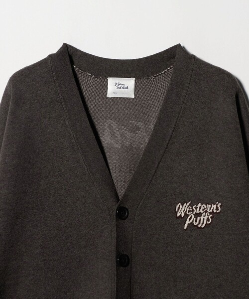 St.Johns 3rd club（セントジョンズサードクラブ）の「＜ST.JOHNS 3RD CLUB＞スウェットライク カーディガン CFO＜ Select by EMMEL REFINES ＞（カーディガン/ボレロ・レディース・ワイン/ダークグレー・FREE）」の4枚目の写真