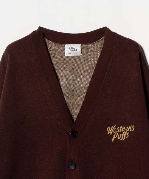 St.Johns 3rd club（セントジョンズサードクラブ）の「＜ST.JOHNS 3RD CLUB＞スウェットライク カーディガン CFO＜ Select by EMMEL REFINES ＞（カーディガン/ボレロ・レディース・ワイン/ダークグレー・FREE）」の11枚目の写真
