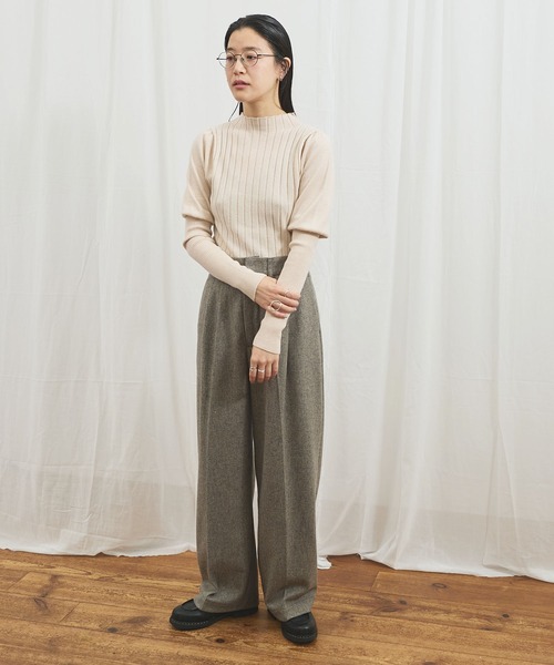 fig Ｌondon（フィグロンドン）の「_WOOL TWEED trousers（その他パンツ・レディース・グレー/ブラック・1/0）」の11枚目の写真