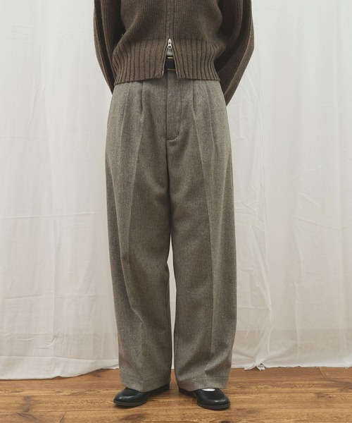 fig Ｌondon（フィグロンドン）の「_WOOL TWEED trousers（その他パンツ・レディース・グレー/ブラック・1/0）」の16枚目の写真