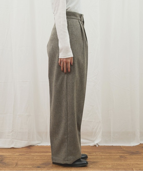 fig Ｌondon（フィグロンドン）の「_WOOL TWEED trousers（その他パンツ・レディース・グレー/ブラック・1/0）」の19枚目の写真