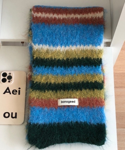 セール】マルチボーダーニットマフラー（マフラー）｜SHEPP（シープ