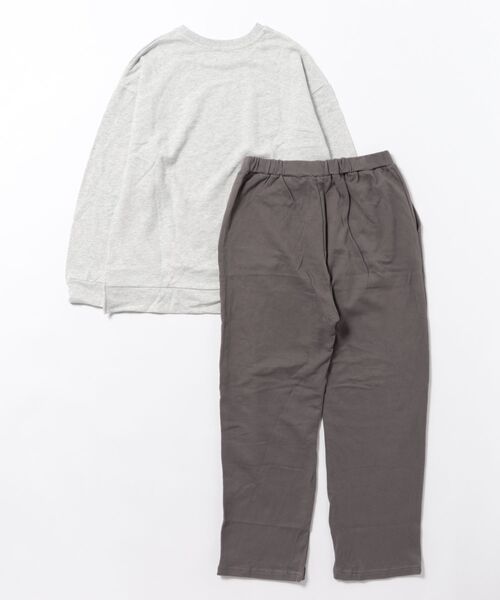 Honeys（ハニーズ）の「ワンポイントルームウェア（上下セット）（ルームウェア/パジャマ・レディース・ライトグレー系/ホワイト×ブラウン/グレー系その他/ホワイト×ブラック・S/M/LL/L）」の17枚目の写真