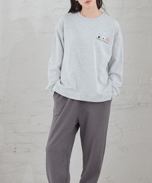 Honeys(ハニーズ)のワンポイントルームウェア(上下セット)(ルームウェア/パジャマ)