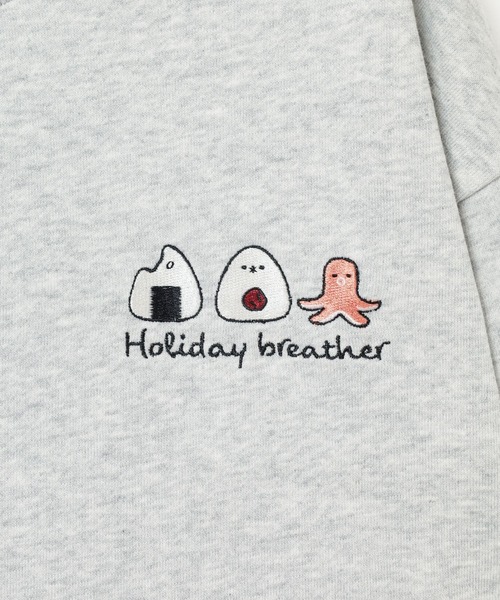 Honeys（ハニーズ）の「ワンポイントルームウェア（上下セット）（ルームウェア/パジャマ・レディース・ライトグレー系/ホワイト×ブラウン/グレー系その他/ホワイト×ブラック・S/M/LL/L）」の6枚目の写真