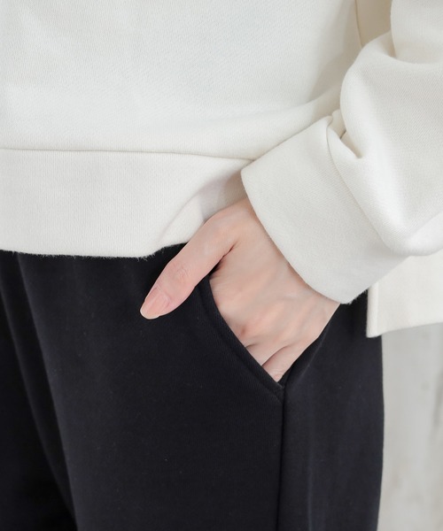 Honeys（ハニーズ）の「ワンポイントルームウェア（上下セット）（ルームウェア/パジャマ・レディース・ライトグレー系/ホワイト×ブラウン/グレー系その他/ホワイト×ブラック・S/M/LL/L）」の16枚目の写真