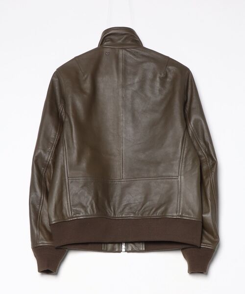 STAND LEATHER MA-1 MOD JACKET / スタンド レザー MA-1 モディファイ