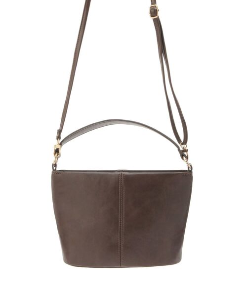 LAGUNAMOON（ラグナムーン）の「フェイクオイルレザー2WAYバッグ（ハンドバッグ・レディース・ブラウン/キャメル・FREE）」の9枚目の写真